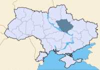 Полтавська область на карті України