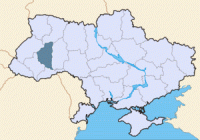 Тернопольская область на карте Украины