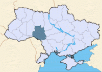 Вінницька область на карті України