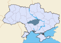 Кировоградская область на карте Украины