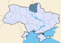 Черниговская область на карте Украины Черниговская область на карте Украины