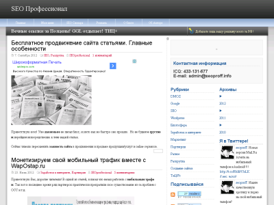 Скриншот SEO Профессионал Скриншот SEO Профессионал