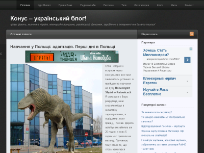 Скриншот Конус – український блог! Скриншот Конус – український блог!