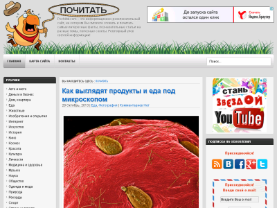 Скриншот Pochitat.com – информационно-развлекательный сайт Скриншот Pochitat.com – информационно-развлекательный сайт