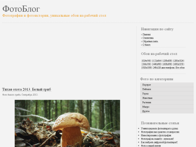 Скриншот Фотоблог I.Pechera Скриншот Фотоблог I.Pechera